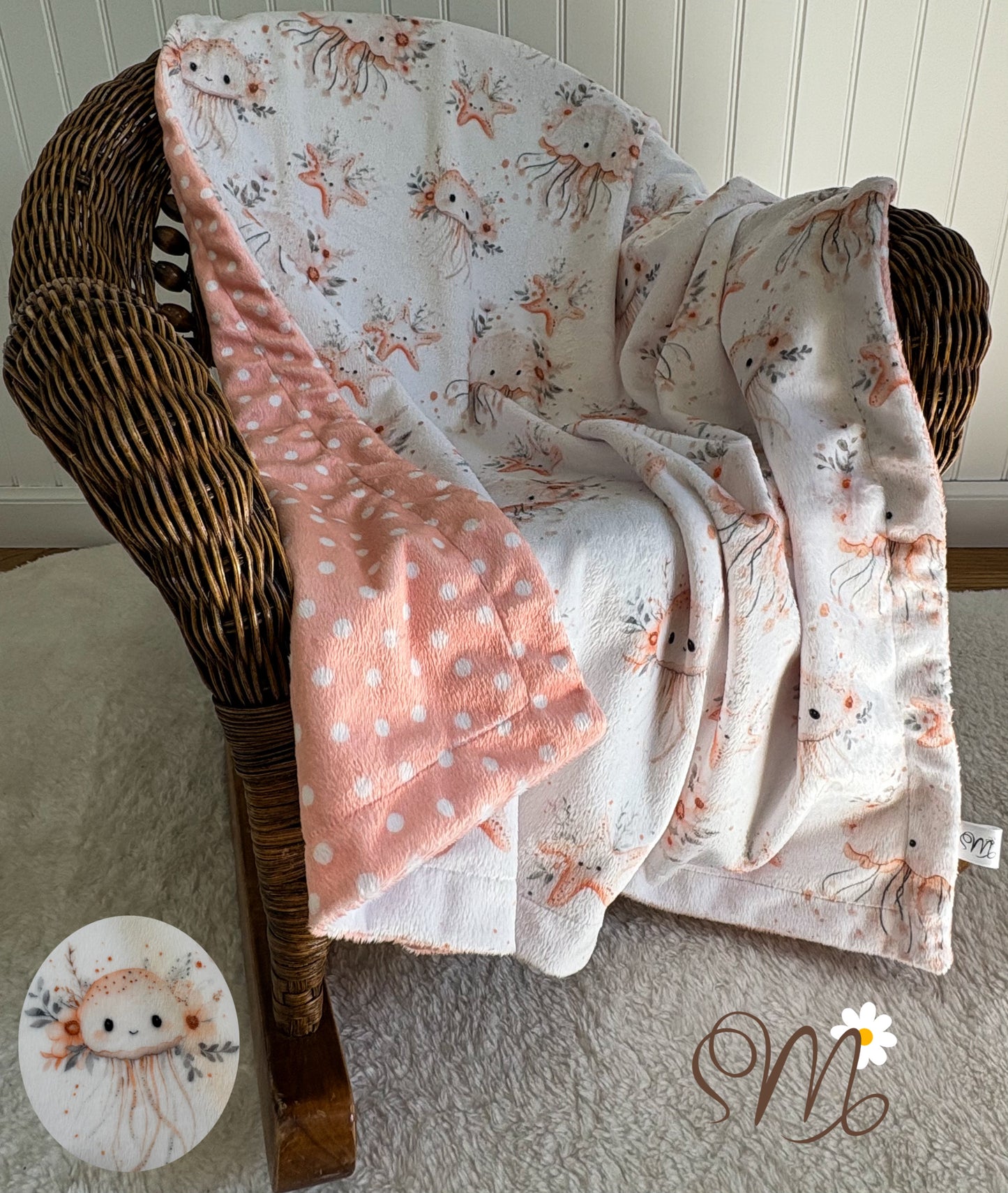 Doudou Minky réversible
